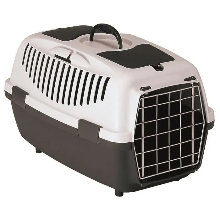 Stefanplast Boîte de Transport pour Chien Gulliver - PVC, 48 x 32 x 31 cm, Porte Métallique, Sécurité Ceinture, Blanc Stefanplast Boîte de Transport pour Chien Gulliver - PVC, 48 x 32 x 31 cm, Porte Métallique, Sécurité Ceinture, Blanc