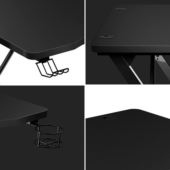 Bureau Huzaro HZ-Hero 1.8 Black Noir Acier Bureau Huzaro HZ-Hero 1.8 Black Noir Acier