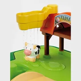 Klein John Deere 3948 Table Multi Jeux Sable et Eau pour Enfant avec Bac, Pelle et Accessoires, Jaune, 3 ans et Plus