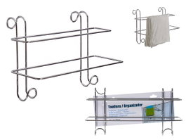 ARTE REGAL Support porte-serviettes double, Plata