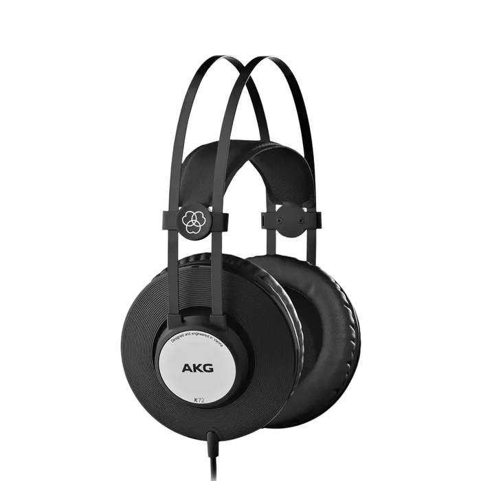 AKG K72 Casque Audio Filaire Fermé Over-Ear 32 Ohm, Réponse en Fréquence 16-20000Hz, Câble 3m avec Adaptateur 6,3mm Noir AKG K72 Casque Audio Filaire Fermé Over-Ear 32 Ohm, Réponse en Fréquence 16-20000Hz, Câble 3m avec Adaptateur 6,3mm Noir
