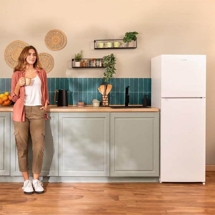 Réfrigérateur Combiné Cecotec Bolero CoolMarket 2D 211 Blanc