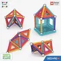 Geomag - Coffret de construction magnétique Glitter Panels 35 pièces - Jeu créatif pour enfants et adultes - Avec plastique 100% recyclé