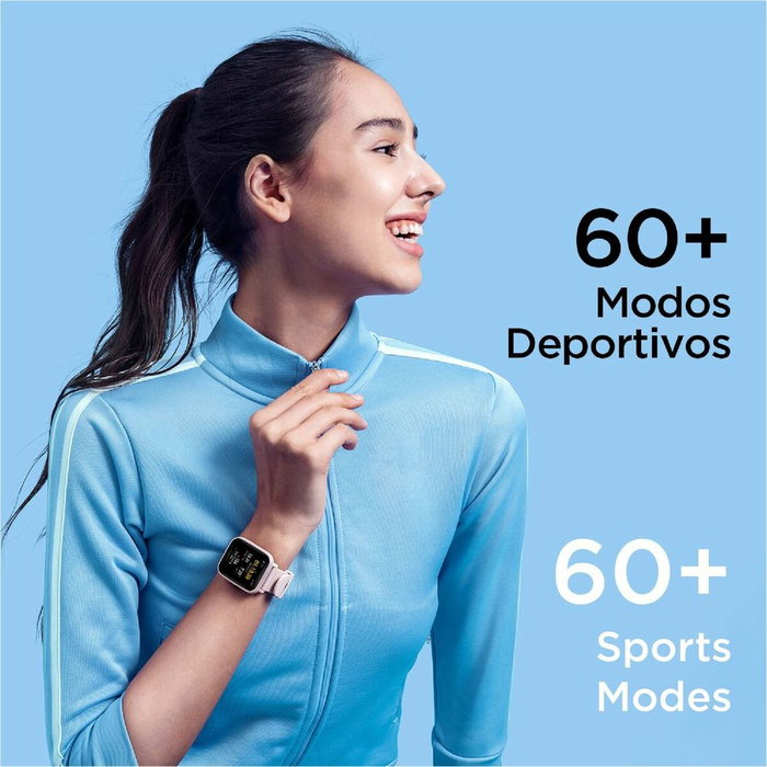 Montre intelligente Amazfit Bip U Pro 1,43" GPS Bluetooth Noir Rose 1,43"