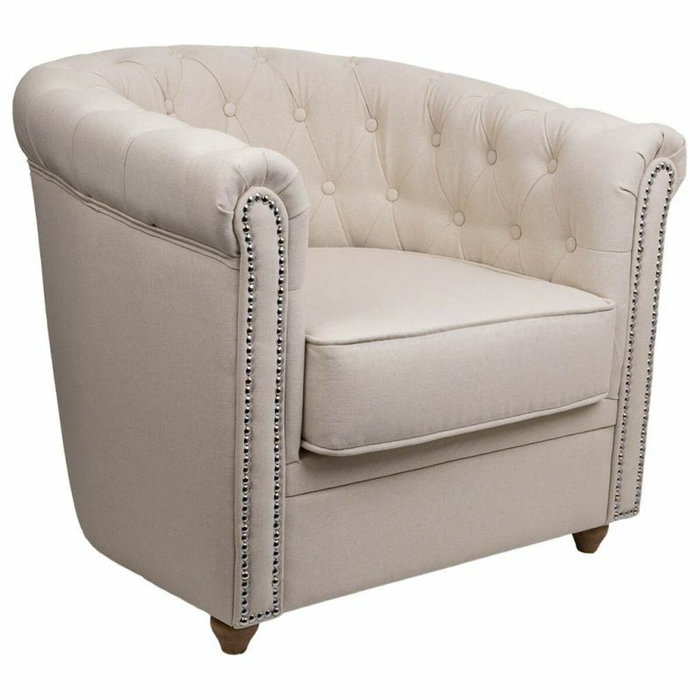 Fauteuil Alexandra House Living Beige 80 x 72 x 80 cm Rembourrage Fauteuil Alexandra House Living Beige 80 x 72 x 80 cm Rembourrage