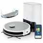 Medion MEDION X21 SW - Robot Aspirateur Laveur avec Station de Vidange, 3000 Pa