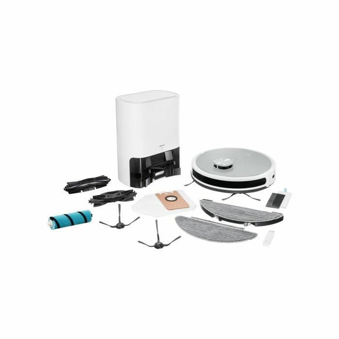 Medion MEDION X21 SW - Robot Aspirateur Laveur avec Station de Vidange, 3000 Pa