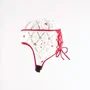 Gilbert AIR Casque de rugby Blanc et Rouge Taille M