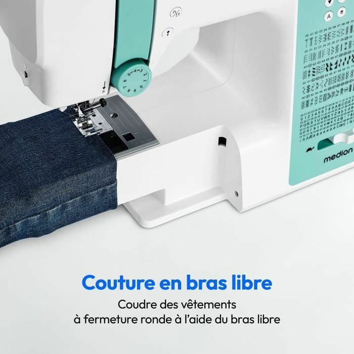 Medion SD 36 Machine à Coudre Numérique Turquoise