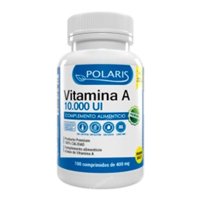 POLARIS Vitamina A 10.000ui 100 comprimés POLARIS Vitamina A 10.000ui 100 comprimés