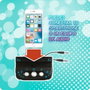 DEQUBE Microphone de Karaoké sur Pied avec Boule Disco