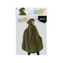 BigBuy Carnival Cape Réversible Noir et Doré avec Capuche 1,2 m