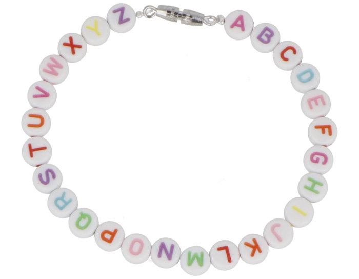 Innspiro 1200 Perles Rondes en Plastique avec Lettres Assorties 7mm