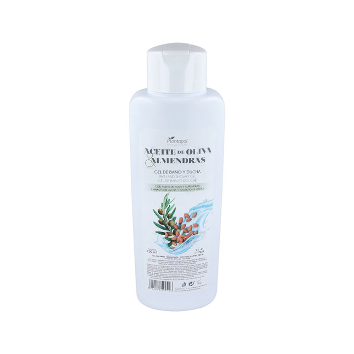 PLANTAPOL Gel de bain à l'huile d'olive et aux amandes 750ml
