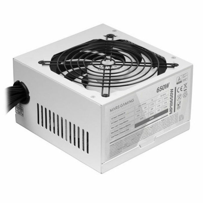 Bloc d’Alimentation Mars Gaming MPIII650W ATX 650 W Bloc d’Alimentation Mars Gaming MPIII650W ATX 650 W