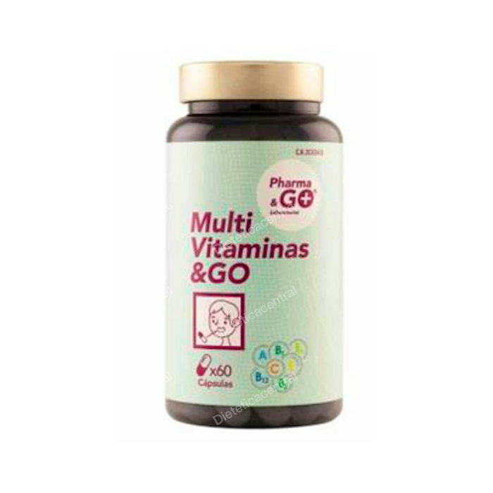 PHARMA & GO Multivitamines 60 gélules – Complément alimentaire vitamines et minéraux anti-fatigue PHARMA & GO Multivitamines 60 gélules – Complément alimentaire vitamines et minéraux anti-fatigue