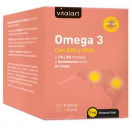 VITALART Omega 3 EPA+DHA (30 capsules + 30 perles)