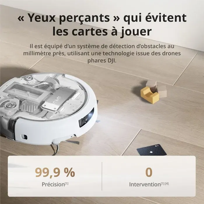 DJI Robo-A - Robot aspirateur laveur autonome avec station de vidage, 25 000 Pa, détection au millimètre, autonomie de 200 jours - Transparent DJI Robo-A - Robot aspirateur laveur autonome avec station de vidage, 25 000 Pa, détection au millimètre, autonomie de 200 jours - Transparent