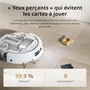 DJI Robo-A - Robot aspirateur laveur autonome avec station de vidage, 25 000 Pa, détection au millimètre, autonomie de 200 jours - Transparent