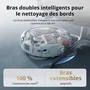 DJI Robo-A - Robot aspirateur laveur autonome avec station de vidage, 25 000 Pa, détection au millimètre, autonomie de 200 jours - Transparent