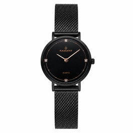 Radiant RA529604 Ariel 30mm Black Dial Black SS Mesh
