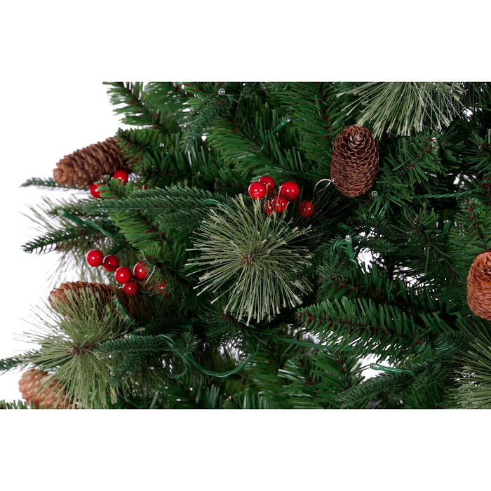 Sapin de Noël DKD Home Decor Rouge Vert Polyéthylène 100 x 100 x 180 cm