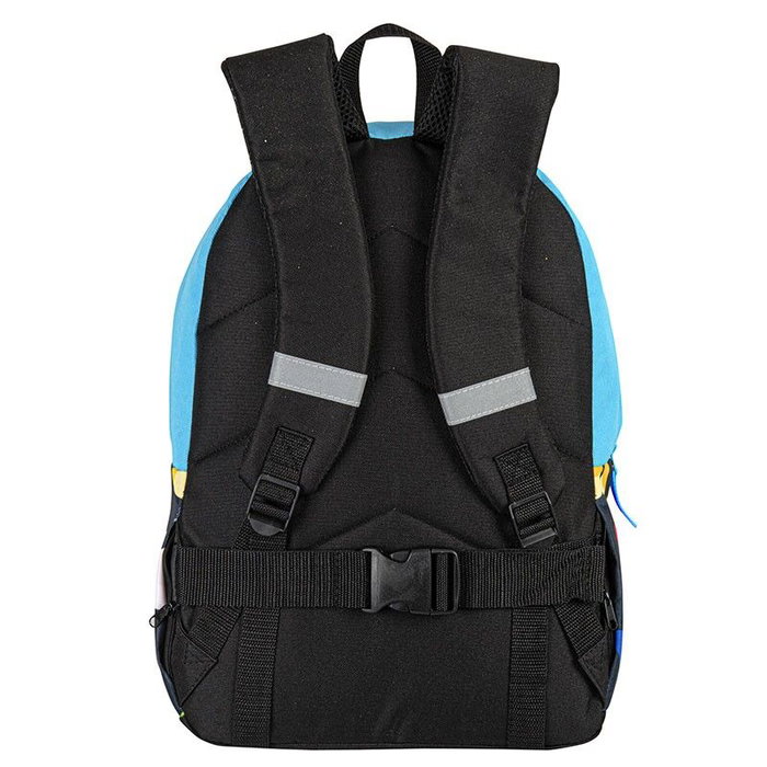 PERONA Sac à Dos Junior 43 cm à Motif Papillons, Dos et Bretelles Rembourrés, Système Adaptable pour Chariot, Compartiments Multiples, Réfléchissant