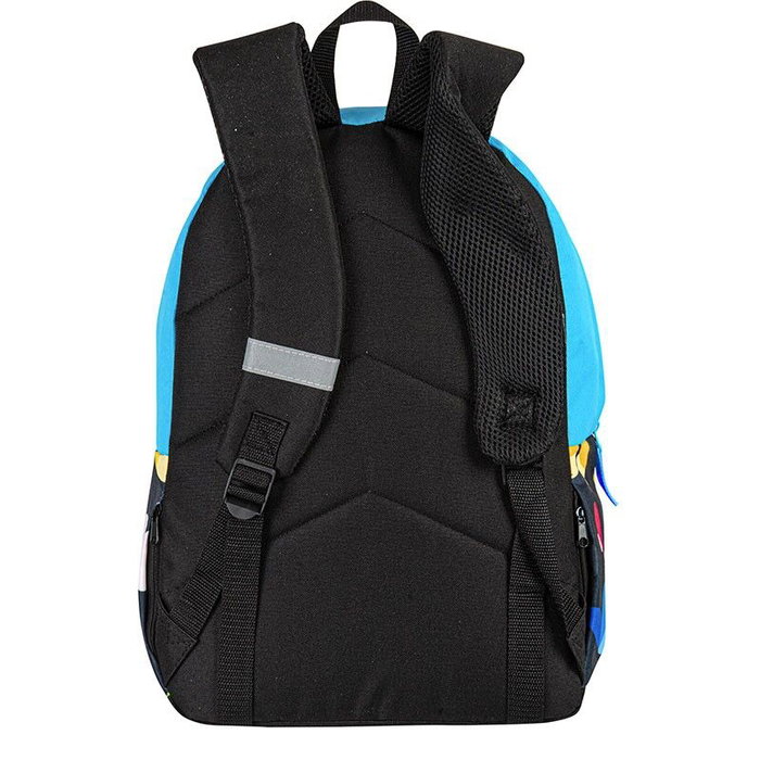 PERONA Sac à Dos Junior 43 cm à Motif Papillons, Dos et Bretelles Rembourrés, Système Adaptable pour Chariot, Compartiments Multiples, Réfléchissant