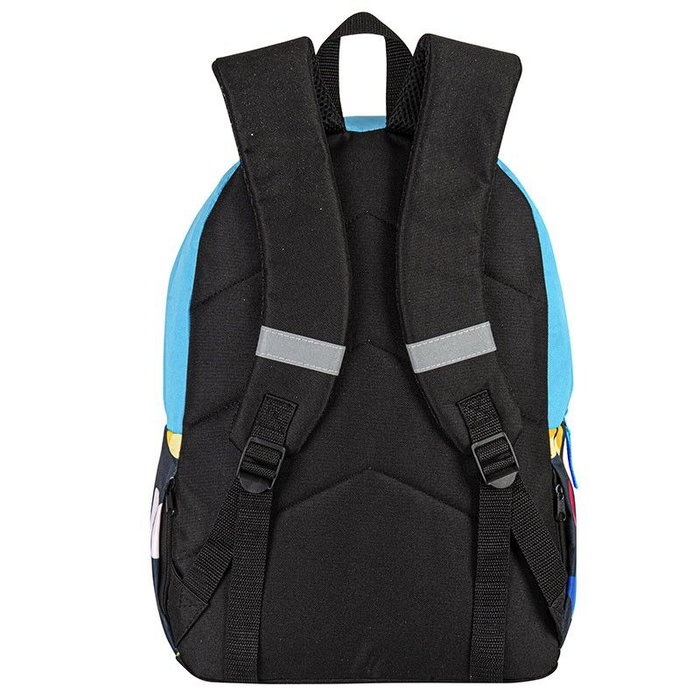 PERONA Sac à Dos Junior 43 cm à Motif Papillons, Dos et Bretelles Rembourrés, Système Adaptable pour Chariot, Compartiments Multiples, Réfléchissant