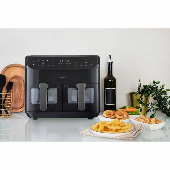 Medion P20 XXL Twin Friteuse à Air Chaud, 8,7 L, Noir Medion P20 XXL Twin Friteuse à Air Chaud, 8,7 L, Noir