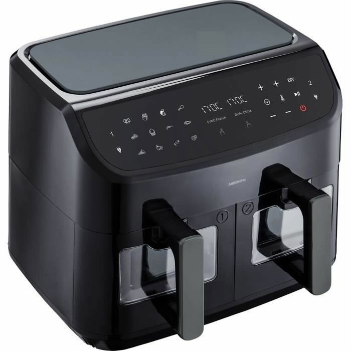 Medion P20 XXL Twin Friteuse à Air Chaud, 8,7 L, Noir Medion P20 XXL Twin Friteuse à Air Chaud, 8,7 L, Noir