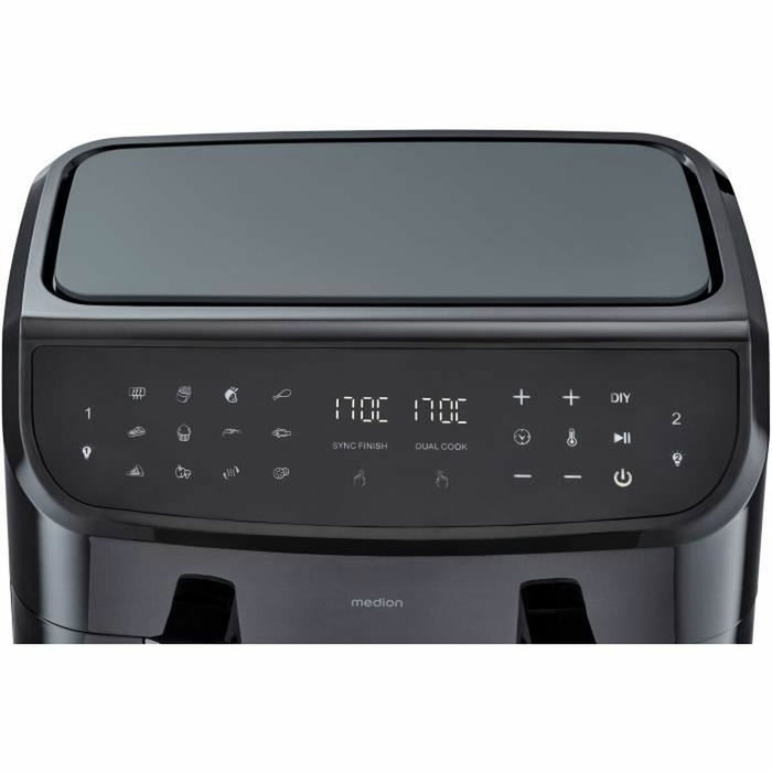 Medion P20 XXL Twin Friteuse à Air Chaud, 8,7 L, Noir Medion P20 XXL Twin Friteuse à Air Chaud, 8,7 L, Noir