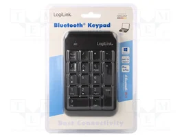 LOGILINK Pavé numérique sans fil noir Bluetooth 5.1