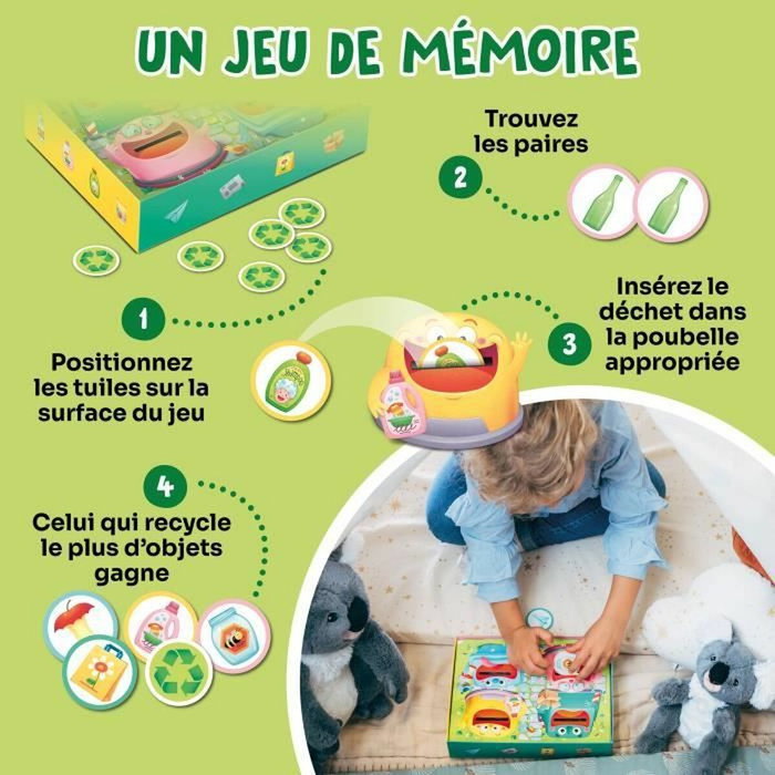 Adventerra Hungry Bins - Jeu de tri sélectif éducatif