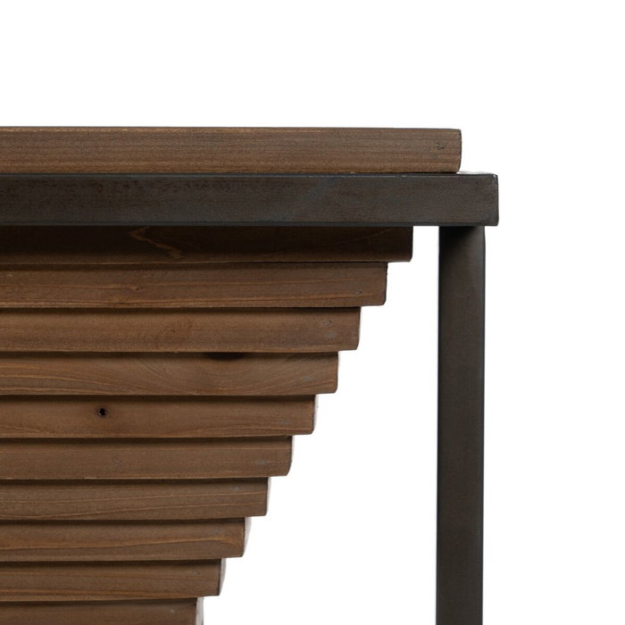 BigBuy Home Meuble d'Entrée Noir Naturel 134 x 32 x 83 cm BigBuy Home Meuble d'Entrée Noir Naturel 134 x 32 x 83 cm