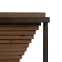 BigBuy Home Meuble d'Entrée Noir Naturel 134 x 32 x 83 cm