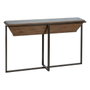 BigBuy Home Meuble d'Entrée Noir Naturel 134 x 32 x 83 cm