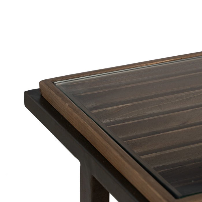 BigBuy Home Meuble d'Entrée Noir Naturel 134 x 32 x 83 cm BigBuy Home Meuble d'Entrée Noir Naturel 134 x 32 x 83 cm