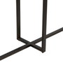 BigBuy Home Meuble d'Entrée Noir Naturel 134 x 32 x 83 cm