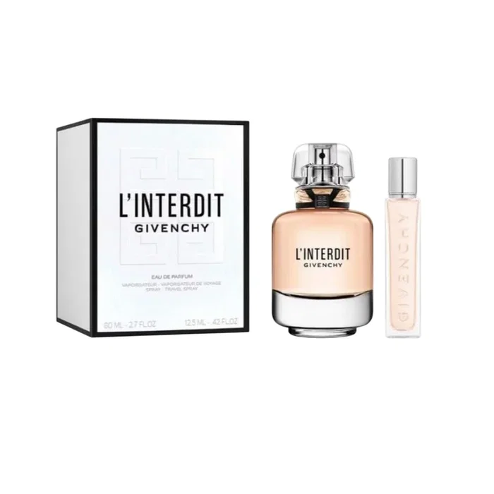 Givenchy Set L'Interdit Eau De Parfum pour Femme 80 ml + 12.5 ml Givenchy Set L'Interdit Eau De Parfum pour Femme 80 ml + 12.5 ml