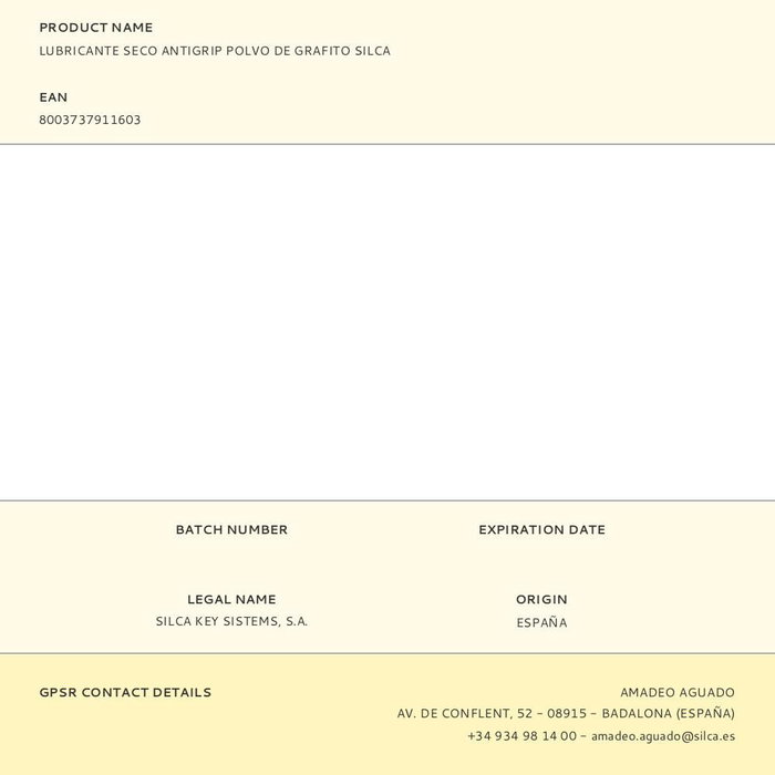 Silca Lubrifiant Polyvalents 18 g Silca Lubrifiant Polyvalents 18 g