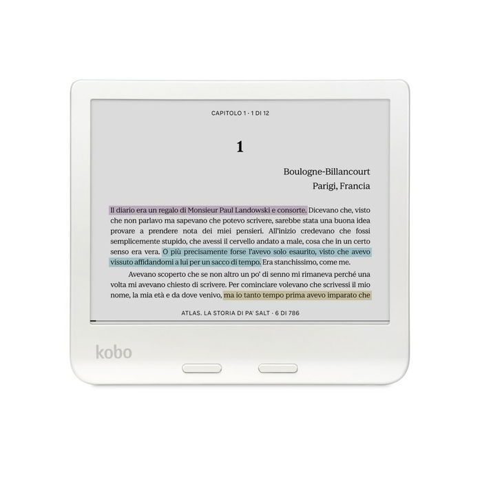 eBook Rakuten N428-KU-WH-K-CK Blanc 32 GB 7" eBook Rakuten N428-KU-WH-K-CK Blanc 32 GB 7"