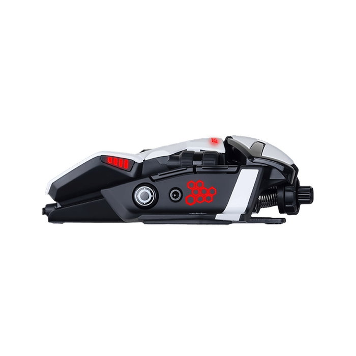 Mad Catz MR04DCINWH000-0 Souris de jeux verticale Blanc Multicouleur