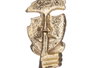 Giftdecor Figurine Métal Silencieuse Or avec Support Bois 12 x 29 x 11 cm (Set de 6)