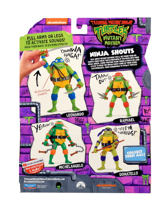 Playmates Ninja Turtles: Teenage Years Figurine Ninja Shouts Leonardo 14 cm Playmates Ninja Turtles: Teenage Years Figurine Ninja Shouts Leonardo 14 cm