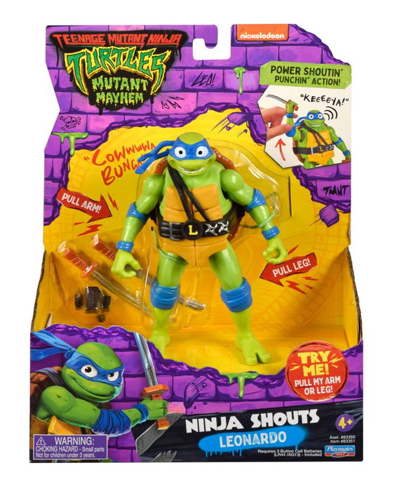 Playmates Ninja Turtles: Teenage Years Figurine Ninja Shouts Leonardo 14 cm Playmates Ninja Turtles: Teenage Years Figurine Ninja Shouts Leonardo 14 cm