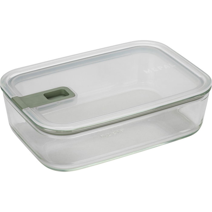 Mepal EasyClip Set de 3 boîtes de conservation en verre, Nordic Sage