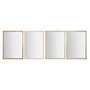 Miroir mural Home ESPRIT Blanc Marron Beige Gris 66 x 2 x 92 cm (4 Unités)
