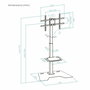 Support de TV TooQ FS2284M-B 70" 70 Kg