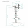 Support de TV TooQ FS2284M-B 70" 70 Kg